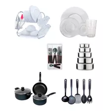 Set Juego Vajilla Completo 100 Pzs Secaplato Bateria Cocina