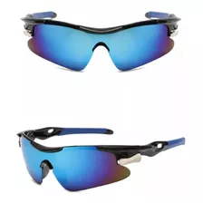 Óculos Esportivo Bike Ciclismo Mtb Speed Proteção Uv Praia Cor Da Lente Azul