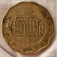 Moneda De 50 Centavos Mexico 2003 Numismatica