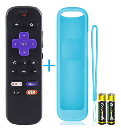 Control Remoto Uorlen Para Roku Tcl Hisense Atvio Sansui Hkpro Daewoo Philips Polaroid Onn Sharp Element Westinghouse Insignia Jvc Rca Hitachi Sanyo Smart Tv