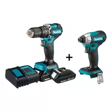 Taladro Percutor 1/2 18v+atornillador Impacto Makita Dlx2414