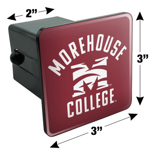 Morehouse College Maroon Tigers Logo Tow Trailer Hitch Cover Foto 5