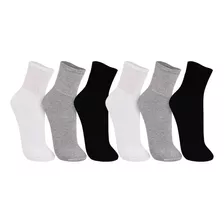 Kit 6 Pares Meias Cano Médio Algodão Masculino Trifil