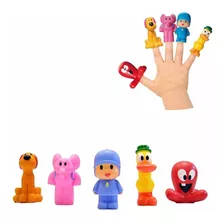 Brinquedo Miniatura Dedoche Turma Do Pocoyo Com 5 Peças 