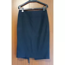 Falda De Rayón Negra, Marca Zara Talla 36