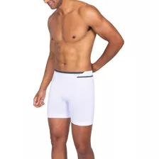 Cueca Boxer Microfibra Alongada Box Longa Sem Costura Lupo