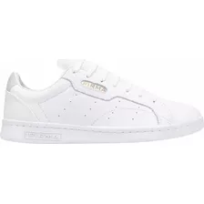 Tenis Mujer Pirma 5042 Blanco Oro Casual Comodo Ligero Sport