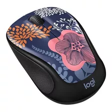 Mouse Inalambrico Logitech M317c Forest Floral Edition Color Azul