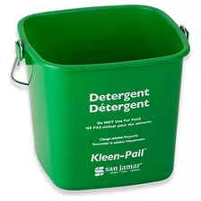 Kp196gn Kleen-pail, 6 Quart, Plástico, Verde (caso 12).