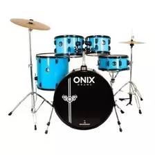 Bateria Acustica Nagano Onix Smart 22 Completa All Black