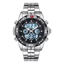 Relógio Eletrônico Led Com Calendário Masculino Stryve S8011