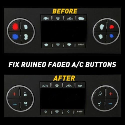 Radio /ac Control Button Decal Stickers Combo For Buick E Mb Foto 3