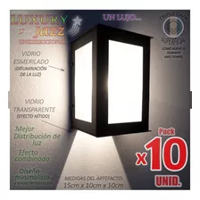 Iluminación Para Frentes De Casa Artefacto Fachadas Pack X10