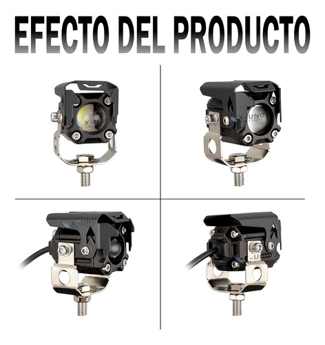 Par Focos Lupas Led Alta/baja Luz Bicolor Universal 4x4 Moto Foto 6