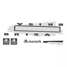 Adesivos Antiga Bicicleta Monark Brisa 1990 Cinza