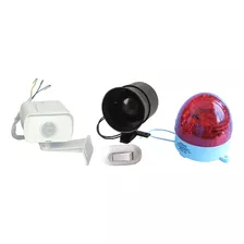 Alarme Sensor Externo - Luz Stroboscópica E Sirene 110v