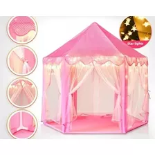 Casinha Tenda Barraca Infantil Das Princesas Luz De Led.