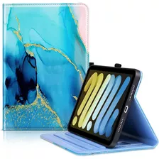 Funda Para iPad Mini 6 - Marmol Celeste