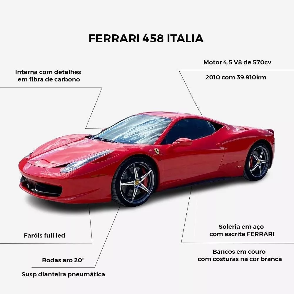 Ferrari 458 Italia 4.5 V8 Gasolina F1-dct