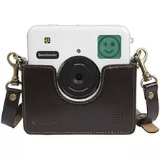 Polaroid Socialmatic Piel Autentico Cuello Soporte