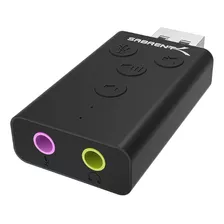 Adaptador De Sonido Estéreo 3d Sabrent Au-ddab Externo Usb Color Negro