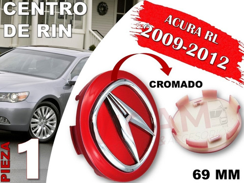 Centro De Rin Acura Rl 2009-2012 69 Mm (rojo) Foto 2