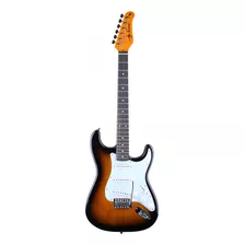 Guitarra Eléctrica Jay Turser Stratocaster Sunburst C/ Funda