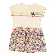 Vestido Niña Ficcus Kids Girl Talla 8 Combinado Sunset