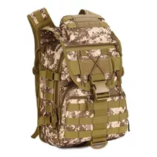 Mochila Tatica Militar Impecável 40l 800d Oxford 24h Cor Deserto