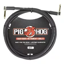 Cable Guitarra Bajo 1.82mt 1/4 Angular Plug Pig Hog Ph6rr )