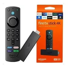 Amazon Fire Tv Stick 4k De Voz 8gb Preto 1.5gb Ram 3rd Gerac