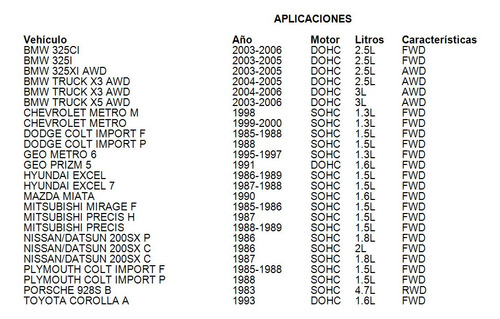 Banda Serpentina Geo Metro 6 1995 - 1996 Sohc 1.3l Fwd Gas Foto 3