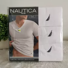 Set De 3 Playeras Náutica De Hombre M Nuevas Originales 