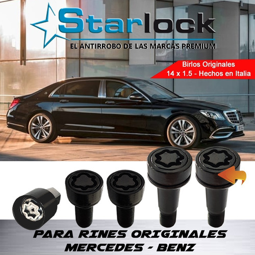 Birlos 14 X 1.5 Mercedes Clase S Maybatch,sedan Y Slc Foto 2