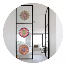 Vinilos Decorativos Cristal Vidrio 6 Mandalas