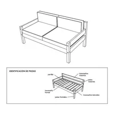 Plano Sillón 2 Cuerpos