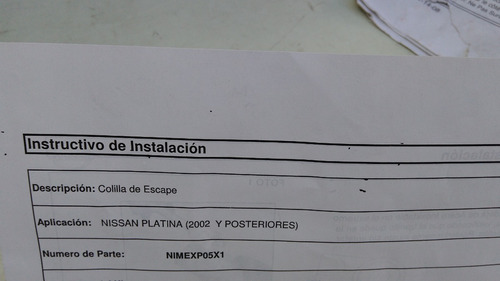 Punta De Escape Original Platina # Nimexp05x1 Foto 7