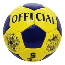 Pelota Futbol N° 5 Official 1824 Shine Color Azul-amarillo