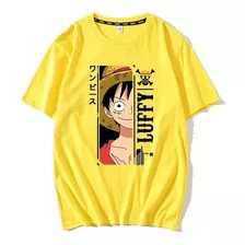 Camisa Camiseta One Piece Anime Luffy Pirata Chapéu Palha