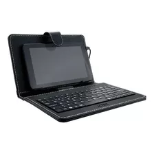 Funda Con Teclado Para Tablet 7 Acteck Ajustable/ Micro Usb