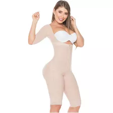 Faja Salome Lipoescultura Con Mangas Y Huecos 0525 Beige