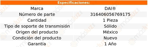 (1) Soporte Transmisin Peugeot 309 L4 1.4l 89/93 Dai Foto 2