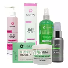 Kit Limpieza Facial Cuidado Piel Sensible Libra 