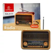 Radio Portátil Retro C/bluetooth Kapbom Ka 3177