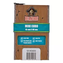 Protetores De Cartas Sleeves Mini Euro 45x68mm Bucaneiros