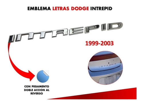 Emblema Para Cajuela Dodge Intrepid 1999-2003 Foto 2