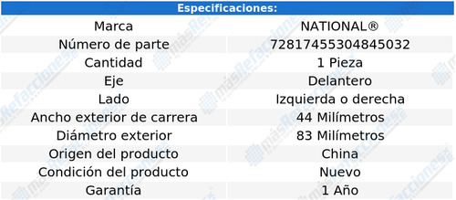 Maza Del Izquierda O Derecha Cl 4 Cil 2.3l 98 Al 99 National Foto 5