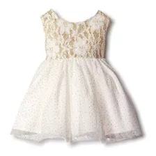 Vestido Dorado Elegante Para Niña Talla 2t Marca Youngland