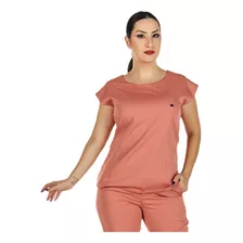 Blusa Scrub Feminino Muscle Varias Cores Plus Size