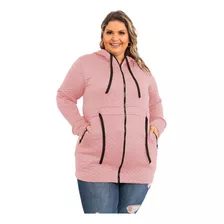 Sobretudo Metalassê Blusa Ziper Plus Size Inverno Frio